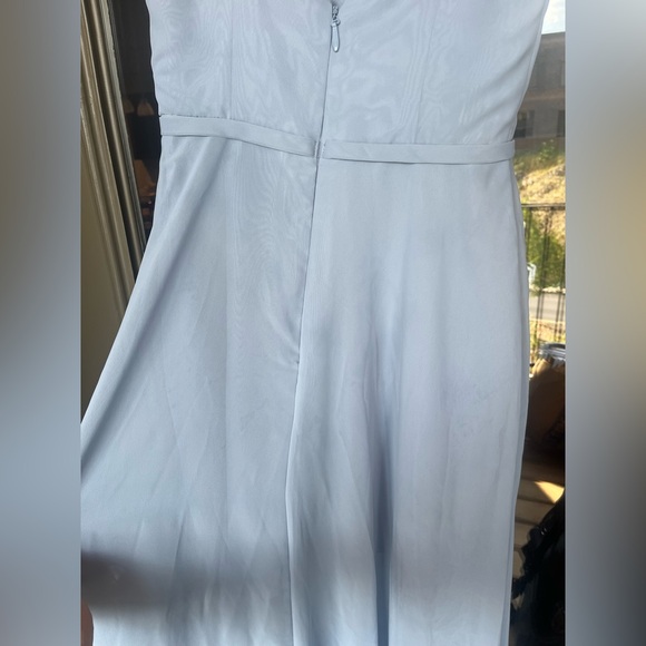 Dust Blue azazie bridesmaid dress size A4 - Picture 3 of 7